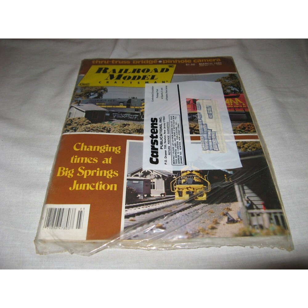 Railroad Model Craftsman Magazine March 1980 NEW IN ORIGINAL PACKAGE NOS